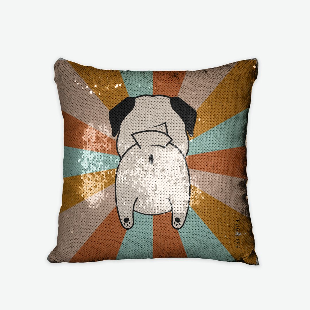 One Eyed Pug Hair Artisan Pillow 18 Inch – Pug Life