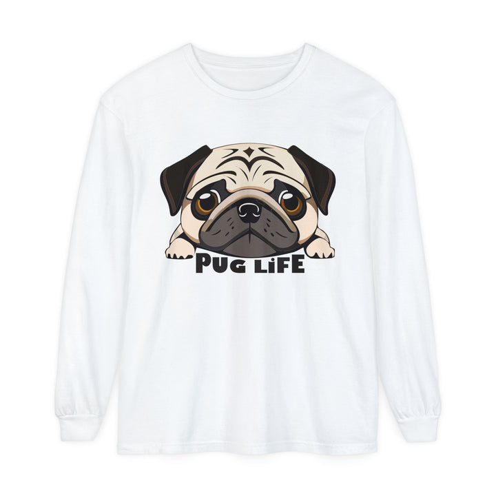 Super Cute Pug Life Comfort Colors Long Sleeved Shirt