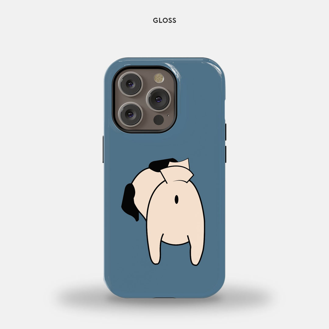 Pug Butt iPhone 14 Pro MagSafe Tough Case Pug Life