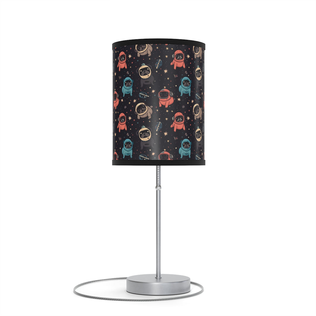 Space Pug Lamp on a Stand