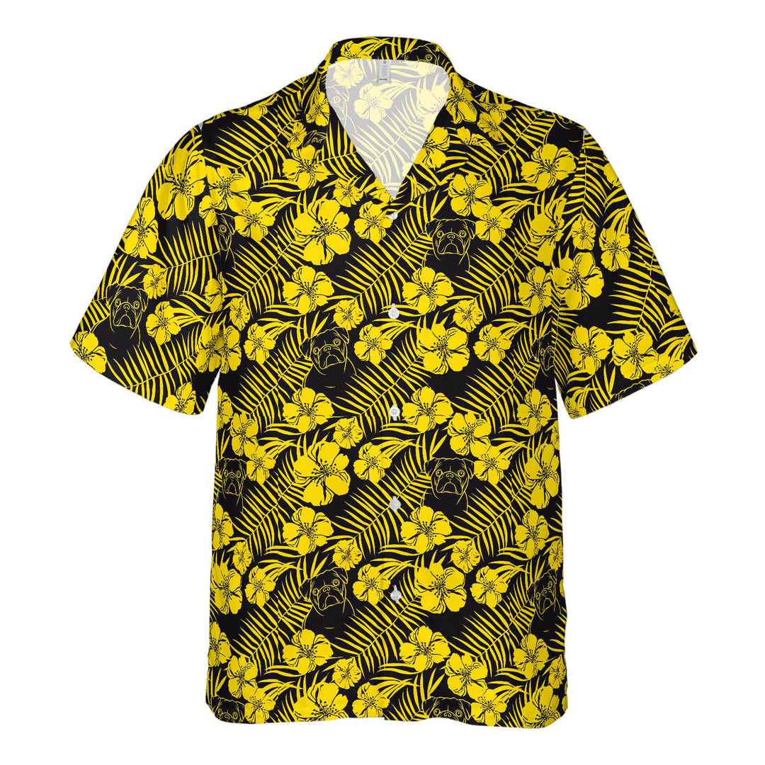 Yellow and Black in Las Vegas Aloha Shirt