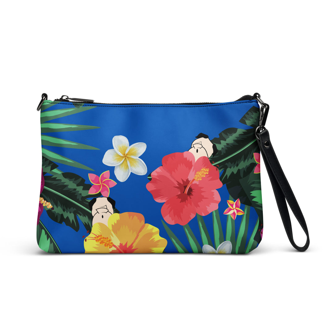 Tropical Pug Butt Aloha Pug Crossbody bag