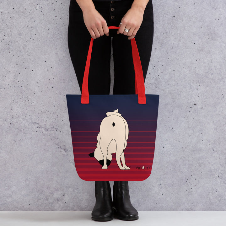 Chewie Pug Butt Canvas Tote Bag