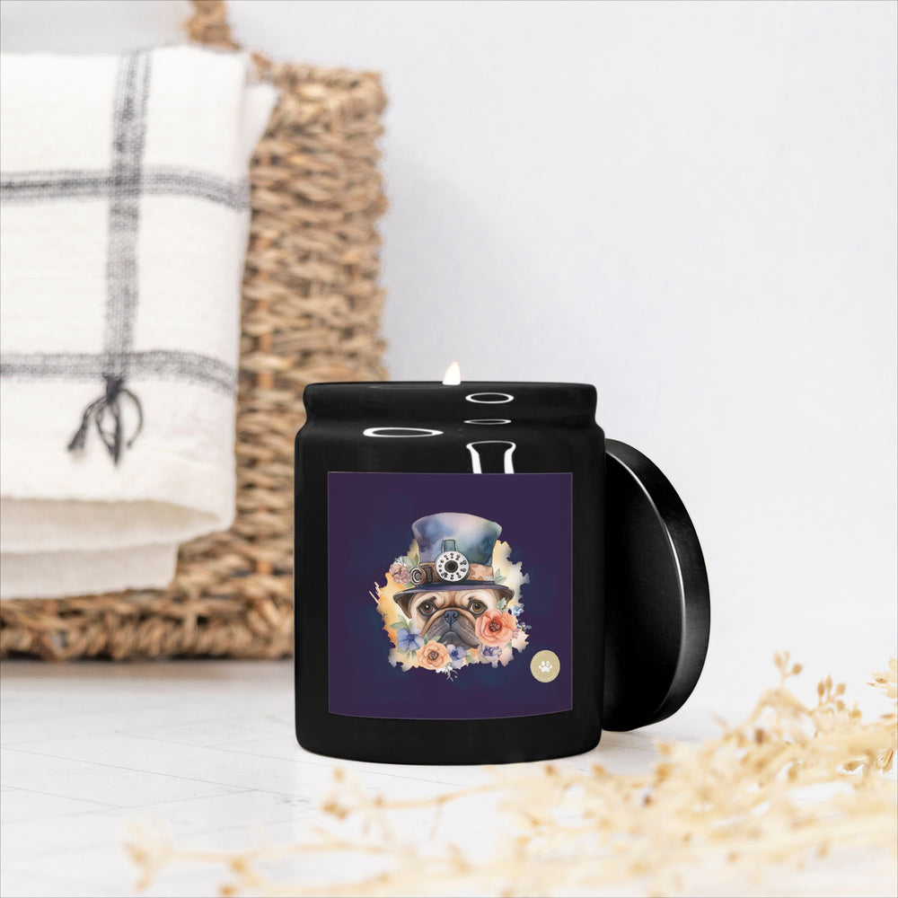 Steampunk Pug Candle Pug Life
