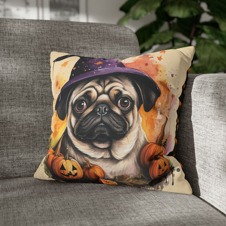 What a Witch Pug Throw Pillow Pug Life