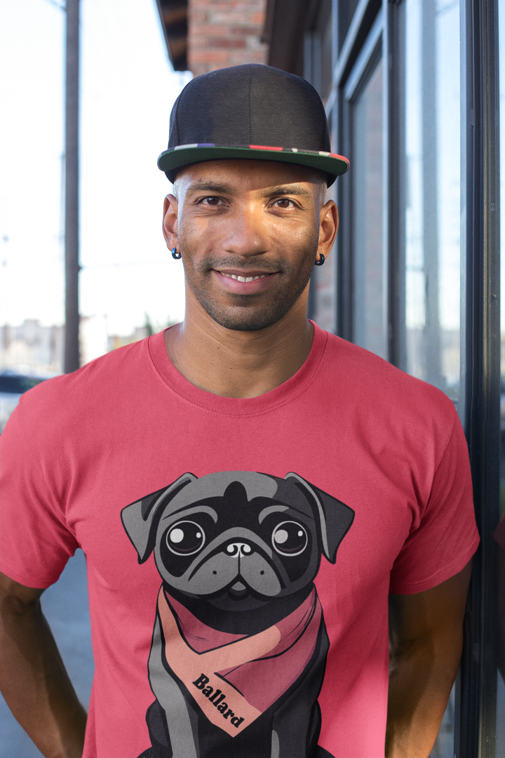 Ballard Pugs Tee Shirt or Sweatshirt Black Pug Edition