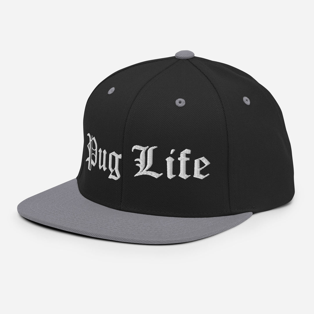 OG Pug Life Embroidered Snapback Hat Pug Life