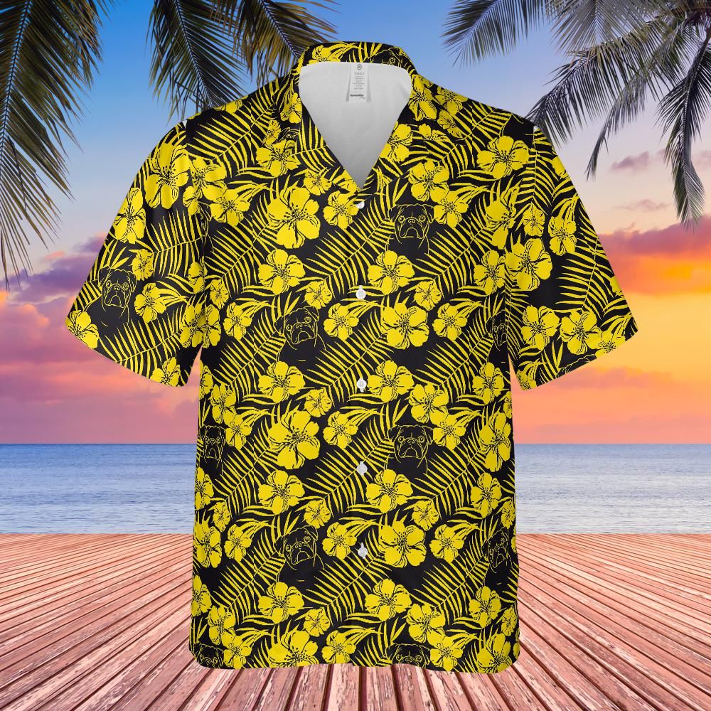 Yellow and Black in Las Vegas Aloha Shirt
