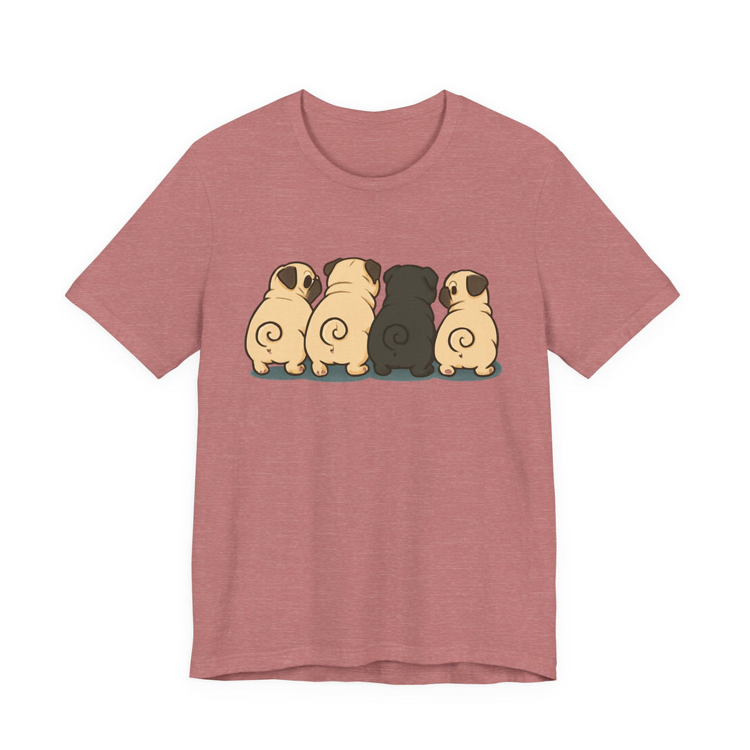 Express Shipping | Pug Butt Lineup T-Shirt