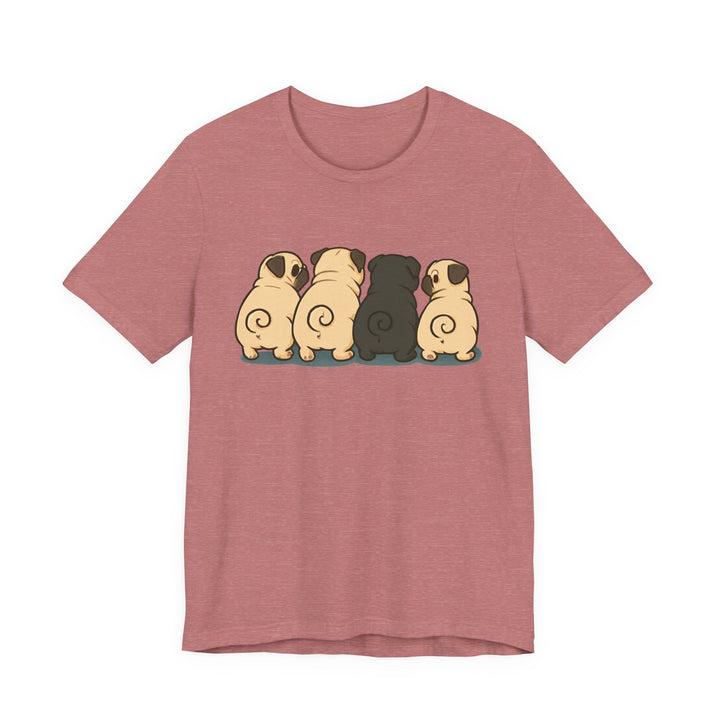 Express Shipping | Pug Butt Lineup T-Shirt