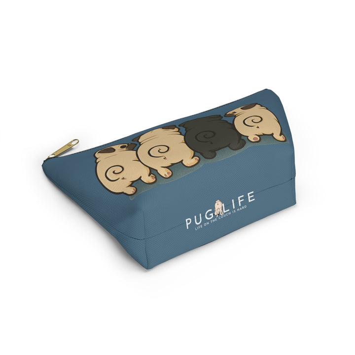 Pug Butt Party Accessory Pouch — Cute Pugs Makeup & Pencil Bag