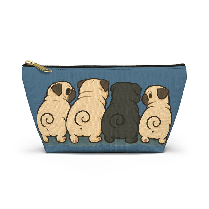 Pug Butt Party Accessory Pouch — Cute Pugs Makeup & Pencil Bag
