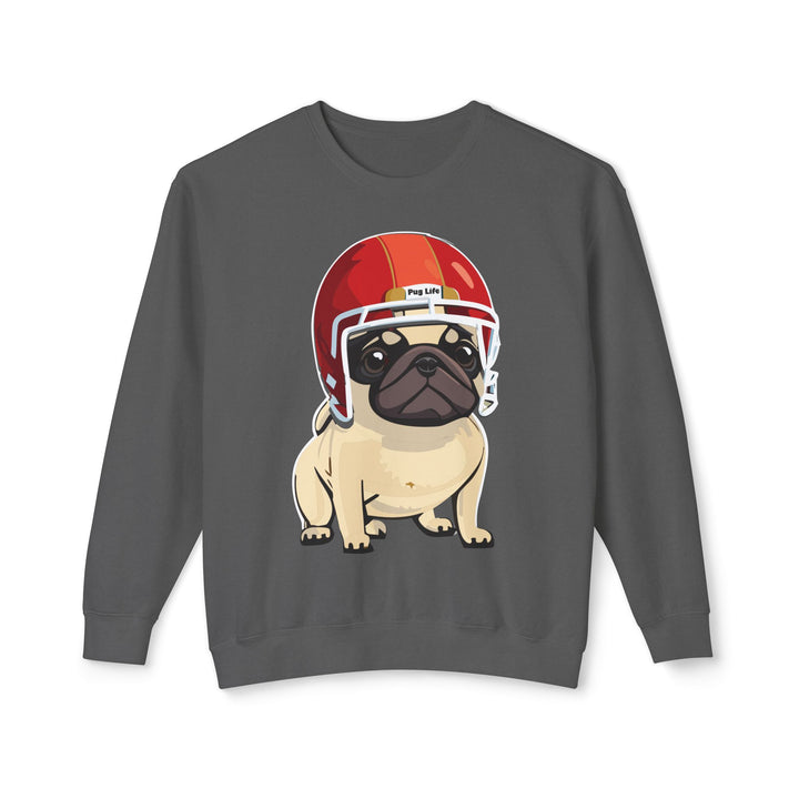 Football Pug Comfort Colors Sweatshirt