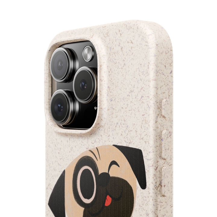 One Eyed Pug Biodegradable Phone Case