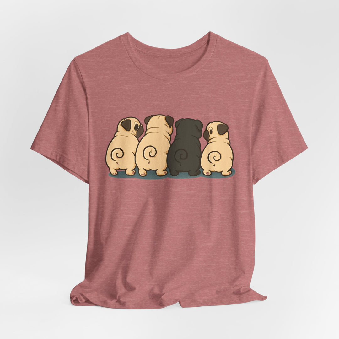 Express Shipping | Pug Butt Lineup T-Shirt