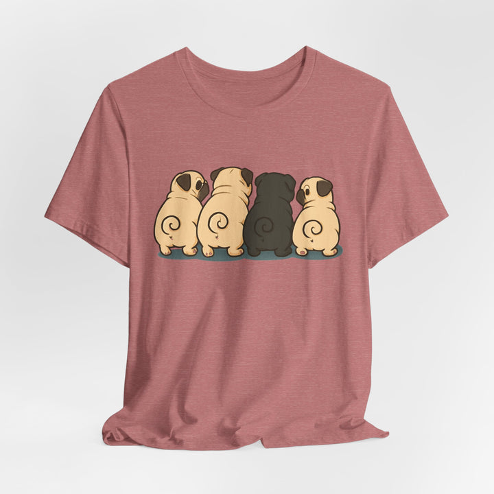 Express Shipping | Pug Butt Lineup T-Shirt