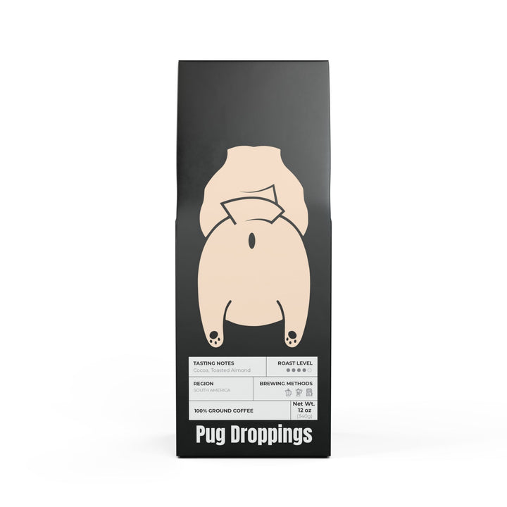 Pug Droppings Coffee (Medium-Dark Roast)