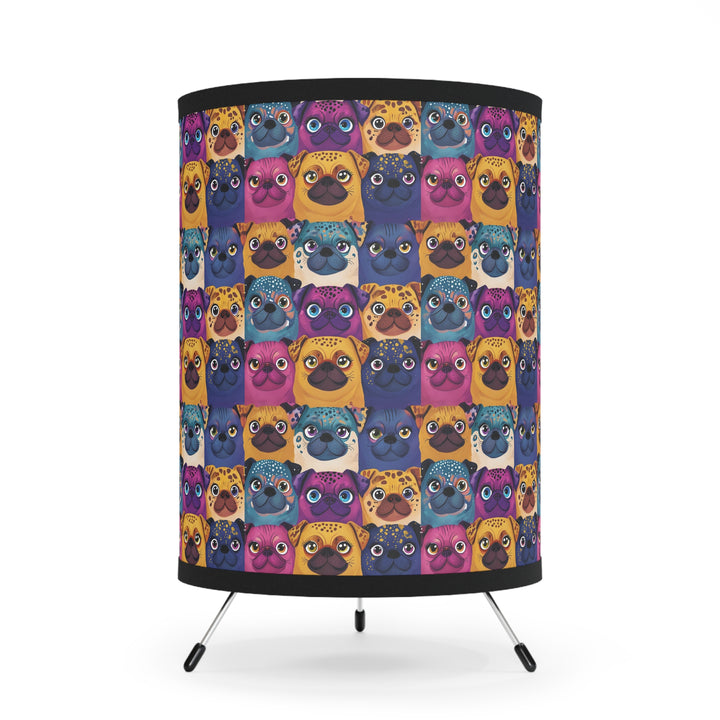 Wild Pugs Tripod Lamp