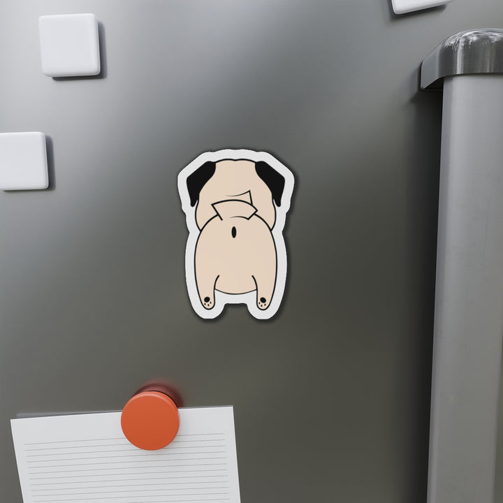 Pug Butt 4x4 inch Vinyl Magnet | Great for Car, Fridge, or Cruise Door