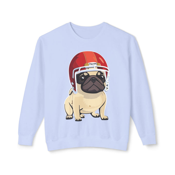 Football Pug Comfort Colors Sweatshirt