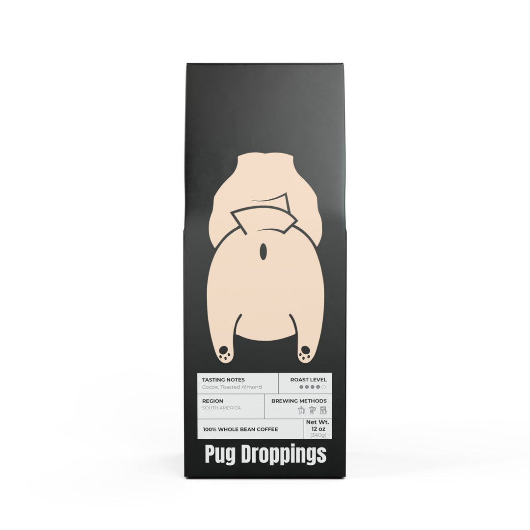 Pug Droppings Coffee (Medium-Dark Roast)