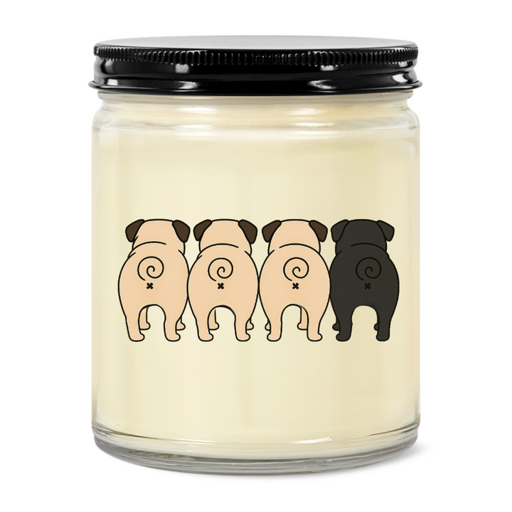 Pug Haus Pug Butt Candle