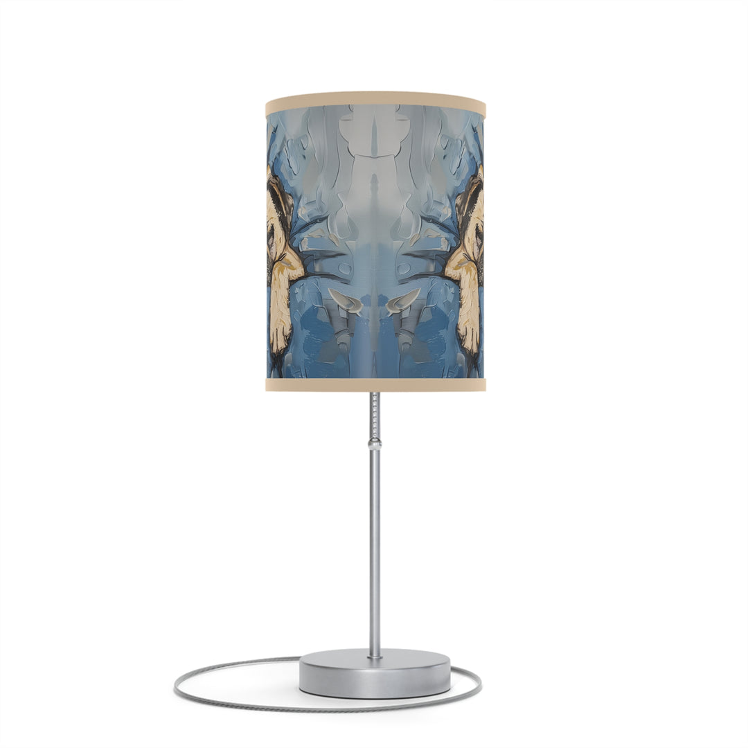 Sleeping Pug Table Lamp on Stand