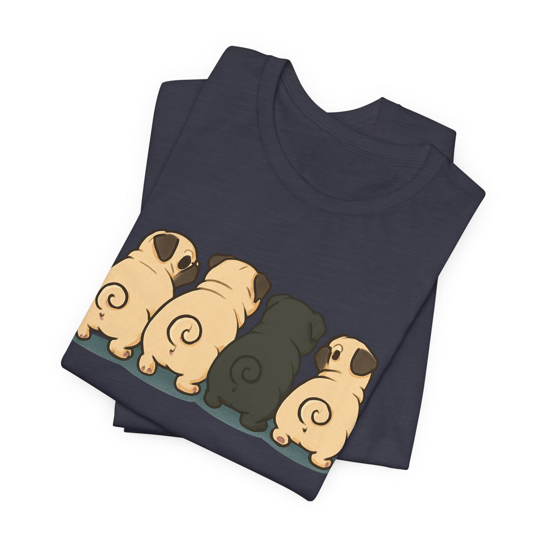 Express Shipping | Pug Butt Lineup T-Shirt