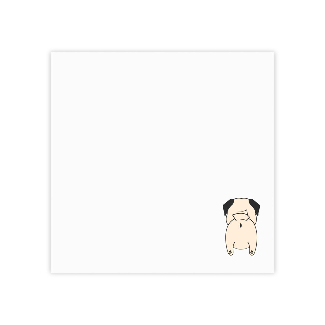 Pug Butt Post-it® Note Pads Pug Life