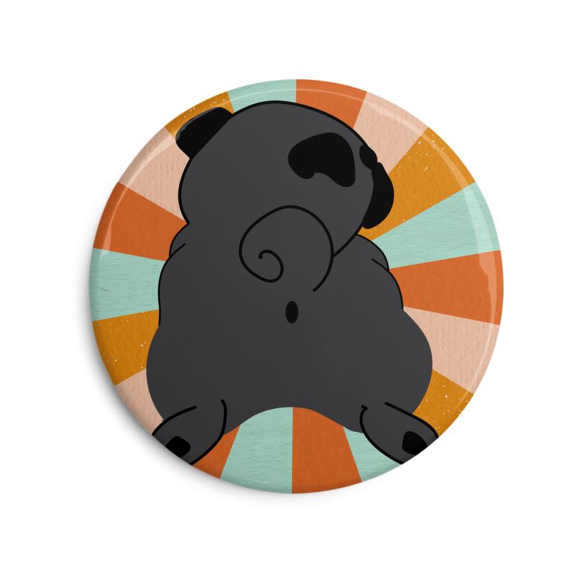 Pug Butt Magnet Set of Five