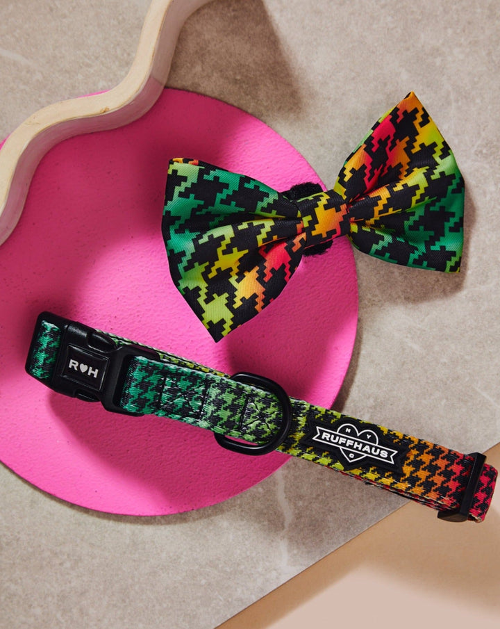 Bless Up Dog Collar &amp; Bowtie