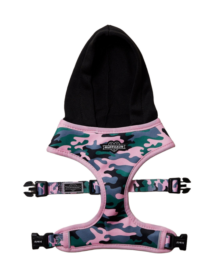 Camo QT Pink Hoodie Harness