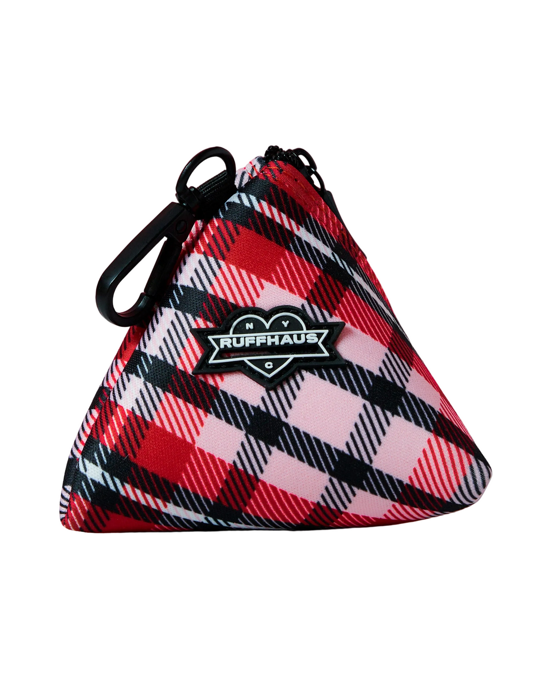 Puppy Love Plaid Poop Bag Holder