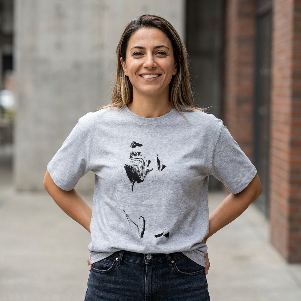 One Eyed Pug Oversized Boxy Tee