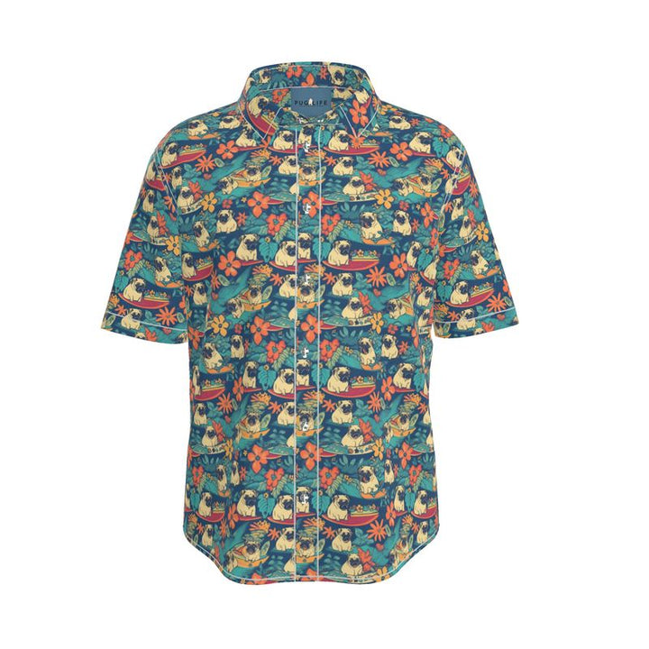 Grumpy Pug Aloha Short