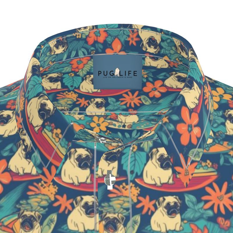 Grumpy Pug Aloha Short