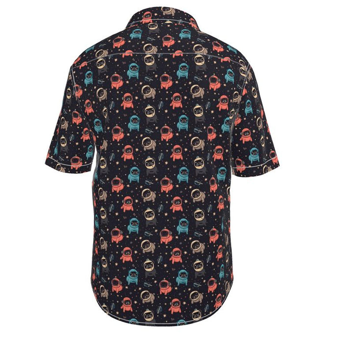 Space Pug Aloha Camp Shirt