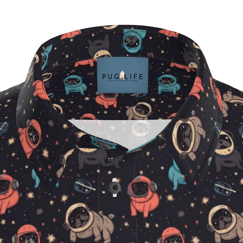 Space Pug Aloha Camp Shirt