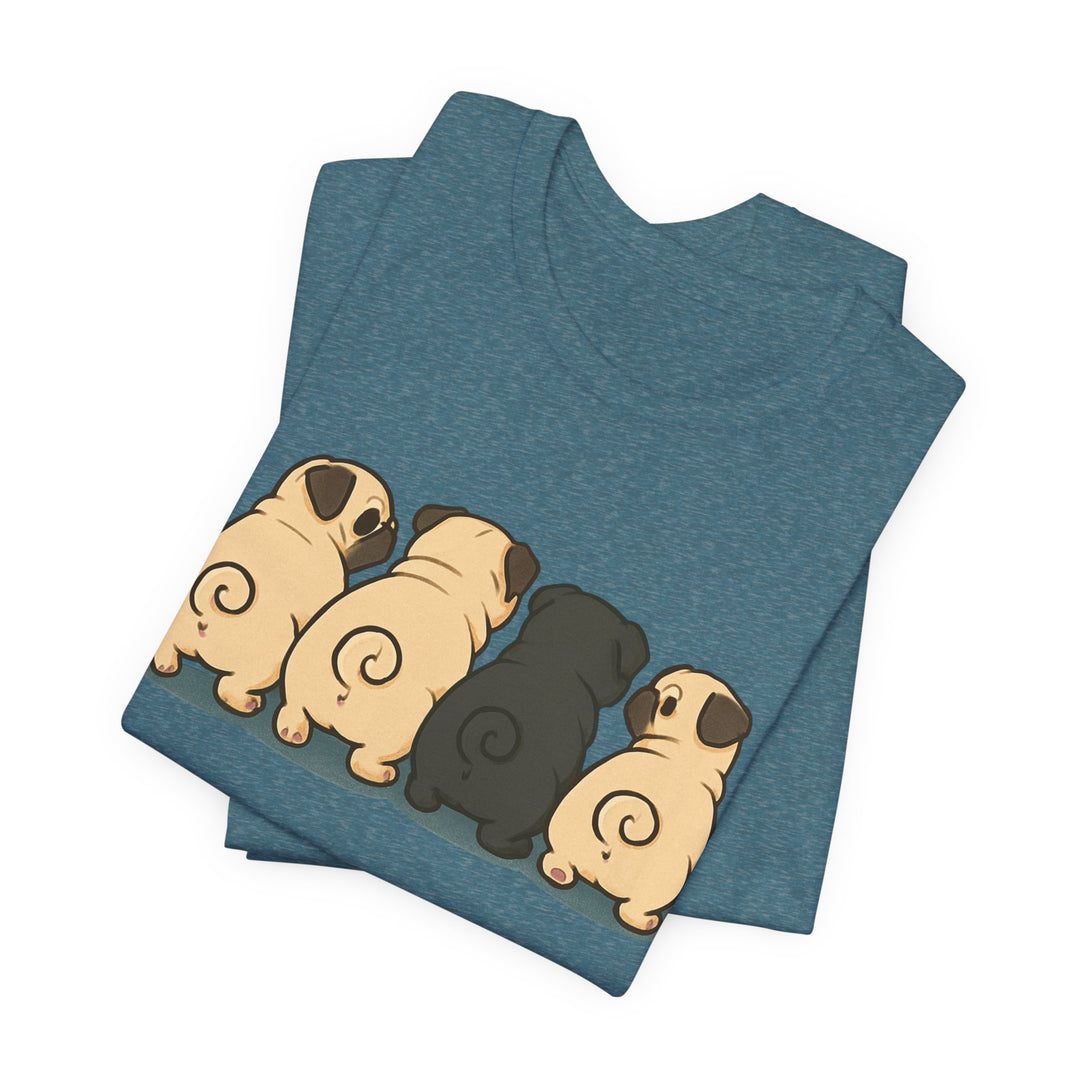 Express Shipping | Pug Butt Lineup T-Shirt