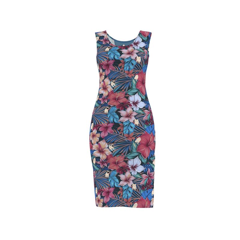 Pug Butts Body Con Dress