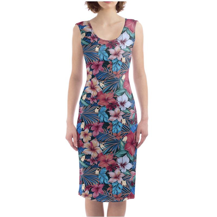 Pug Butts Body Con Dress