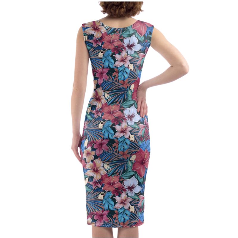 Pug Butts Body Con Dress