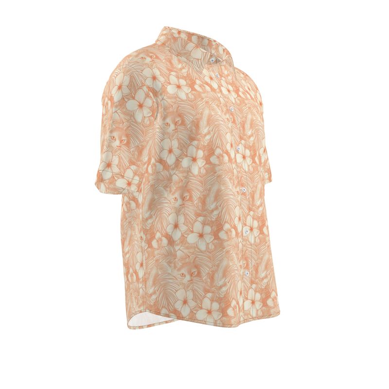 Orange Cat Aloha Shirt