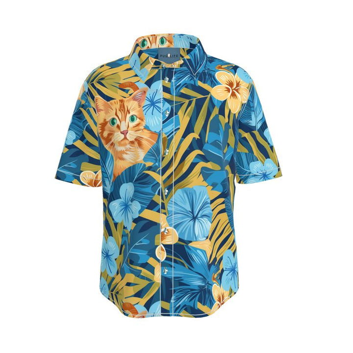 The Arlowe Tropical in Blue Aloha Shirt