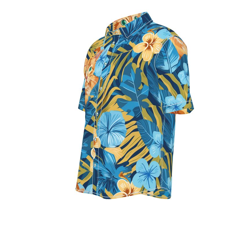 The Arlowe Tropical in Blue Aloha Shirt