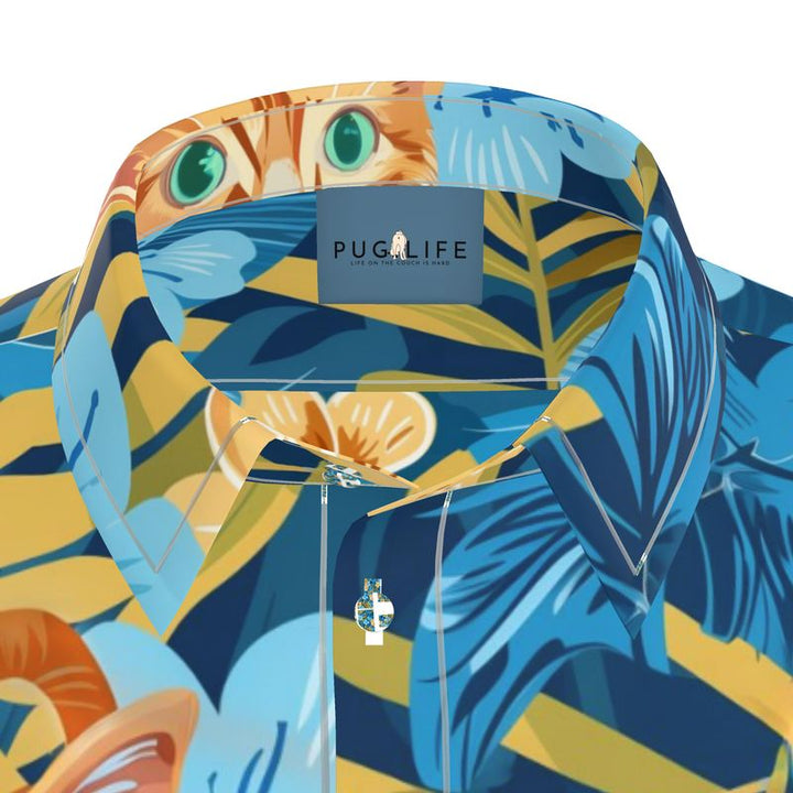 The Arlowe Tropical in Blue Aloha Shirt