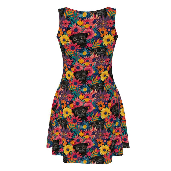 Summer Puggin'  Skater Dress