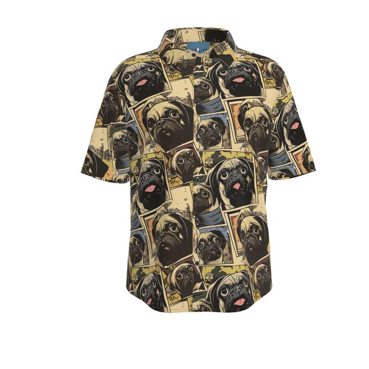 Pug Comics Aloha Shirt