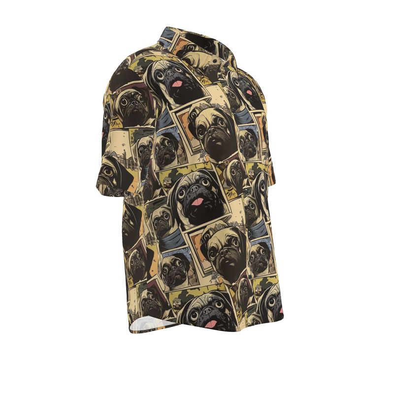 Pug Comics Aloha Shirt