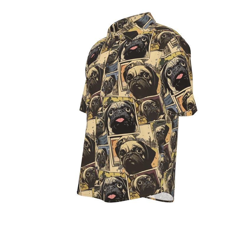 Pug Comics Aloha Shirt